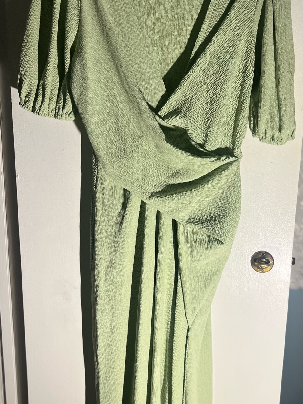 ASOS Elegant Light Green Wrap Midi Dress - Women